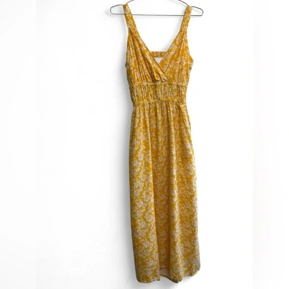Universal Thread Yellow and White Floral Maxi Dress - Picture 1 of 3